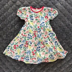 Boden Girls Puff Sleeve Fruit Dress, 4-5Y